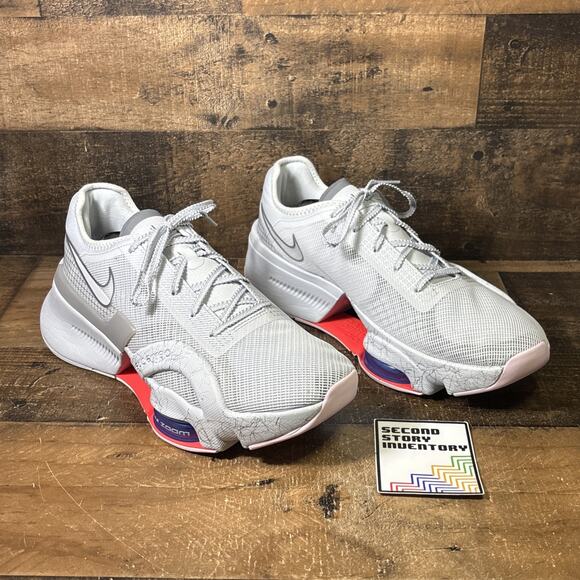 Nike W Air Zoom Superrep 3 Platinum Silver Shoes (DA9492 004) Women's Size 10 - Picture 1 of 9